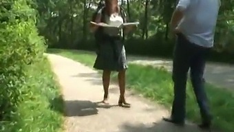 Amateur Dutch Housewife Gets Doggy Style In The Woods