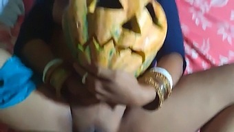 Halloween-Themed Hardcore Sex With Ex-Girlfriend