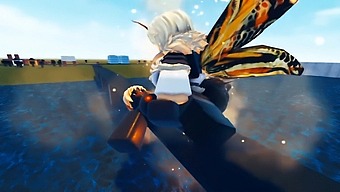 Monstres Géants Ont Une Rencontre Érotique Dans Le Monde Virtuel