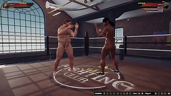 Ethan Et Dela Dans Un Combat Nu Jusqu'À La Mort