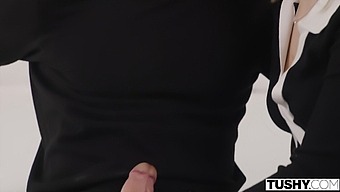 Young And Eager Blonde Coed Coco Satisfies Her Cravings For Anal Pleasure With An Experienced Teacher.