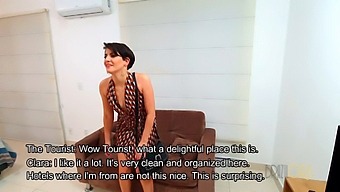 A Tourist Travels To The Brazilian Capital And Has Sex With An Attractive Woman With Short Hair