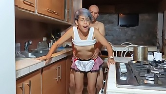 Intimate Encounter With My Stepmother In The Kitchen Under The Watchful Eye Of My Father