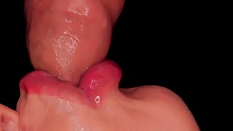 Intense Close-Up Of A Skilled Oral Performer Milking And Pleasuring A Penis To Climax Twice. Sensual Foreskin And Uncut Cock Sucking With Asmr Sounds