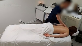 Unintentional Voyeur Captures Steamy Massage Encounter Between A Young Waitress And A Customer